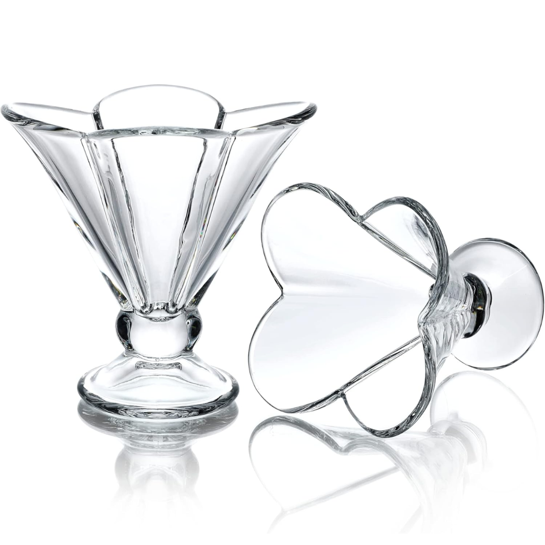 SET X6 COPAS DE POSTRES HELADOS BEBIDAS - 4