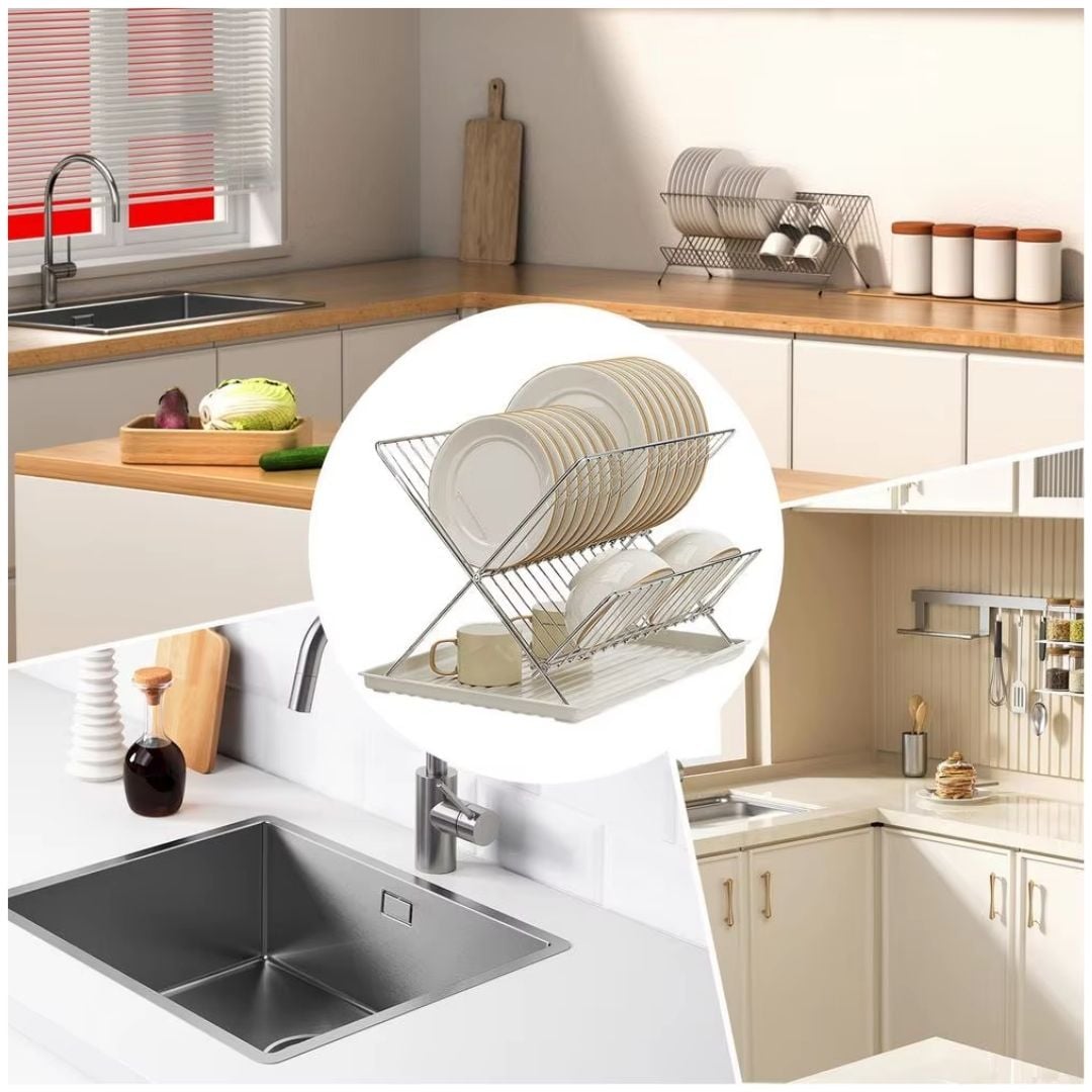 ESCURRIDOR DE PLATOS 2 NIVELES X - 3