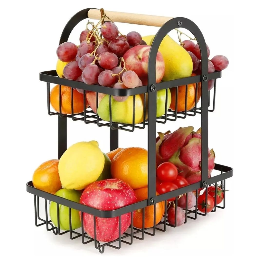 ORGANIZADOR PARA FRUTAS Y VERDURAS 2 NIVELES - 2