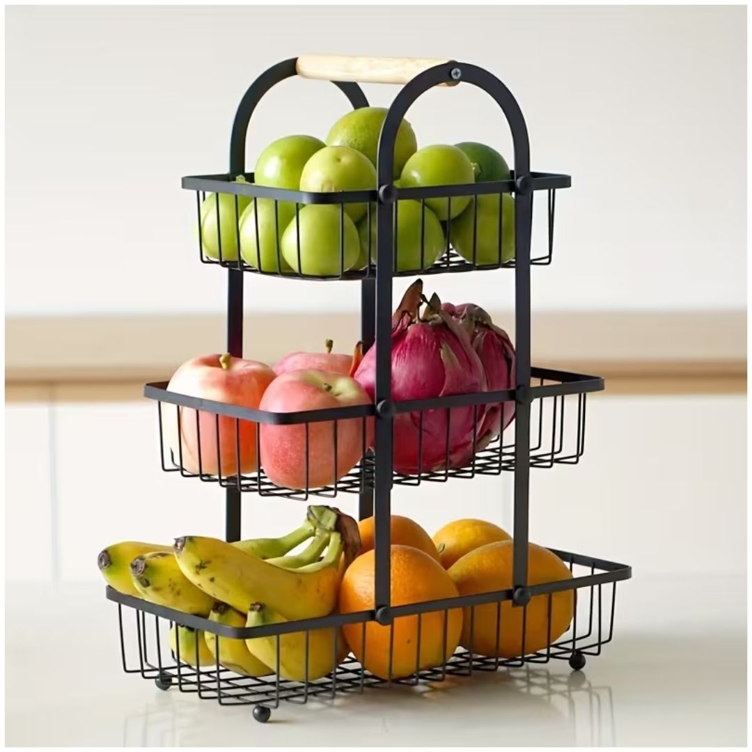 ORGANIZADOR PARA FRUTAS Y VERDURAS 3 NIVELES - 1