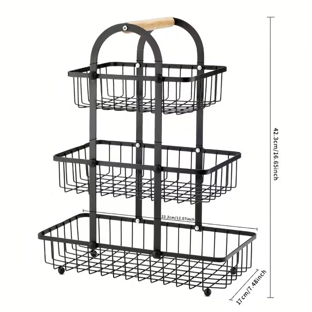 ORGANIZADOR PARA FRUTAS Y VERDURAS 3 NIVELES - 3