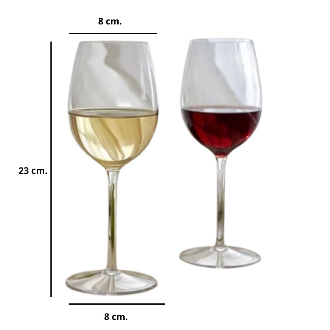 SET X6 COPAS DE VIDRIO COPAS DE VINO 600ML - 3