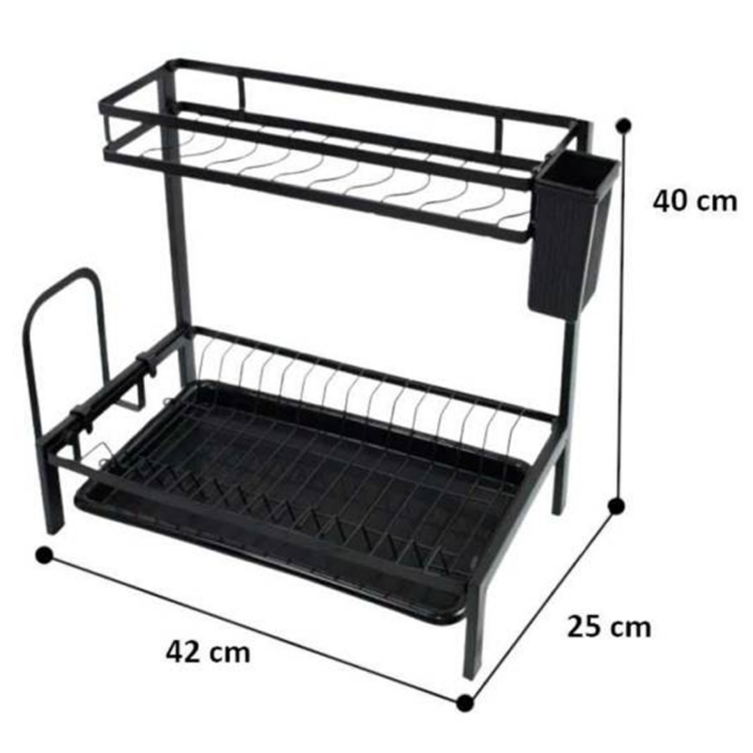 ESCURRIDOR DE PLATOS 2 NIVELES MULTIFUNCIONAL - 3