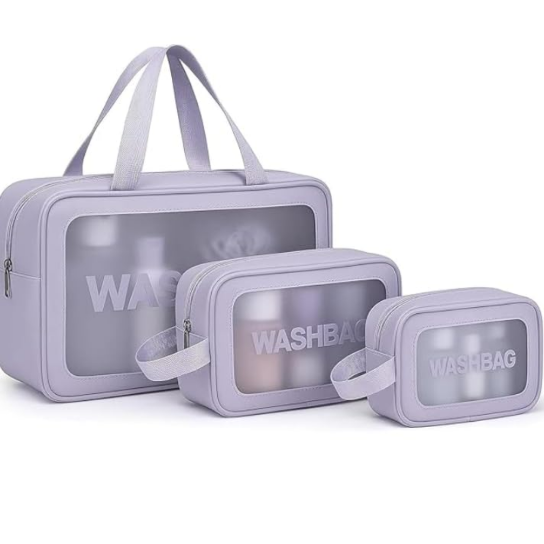 ESTUCHES BOLSOS NECESER PARA VIAJE SET X3 PIEZAS - 1