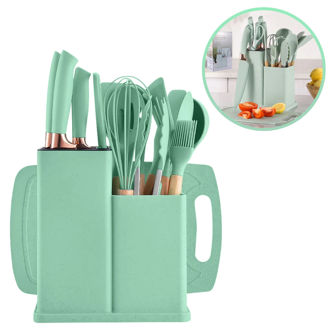 SET DE UTENSILIOS DE COCINA CON BASE ORGANIZADORA X 19PZS - 3