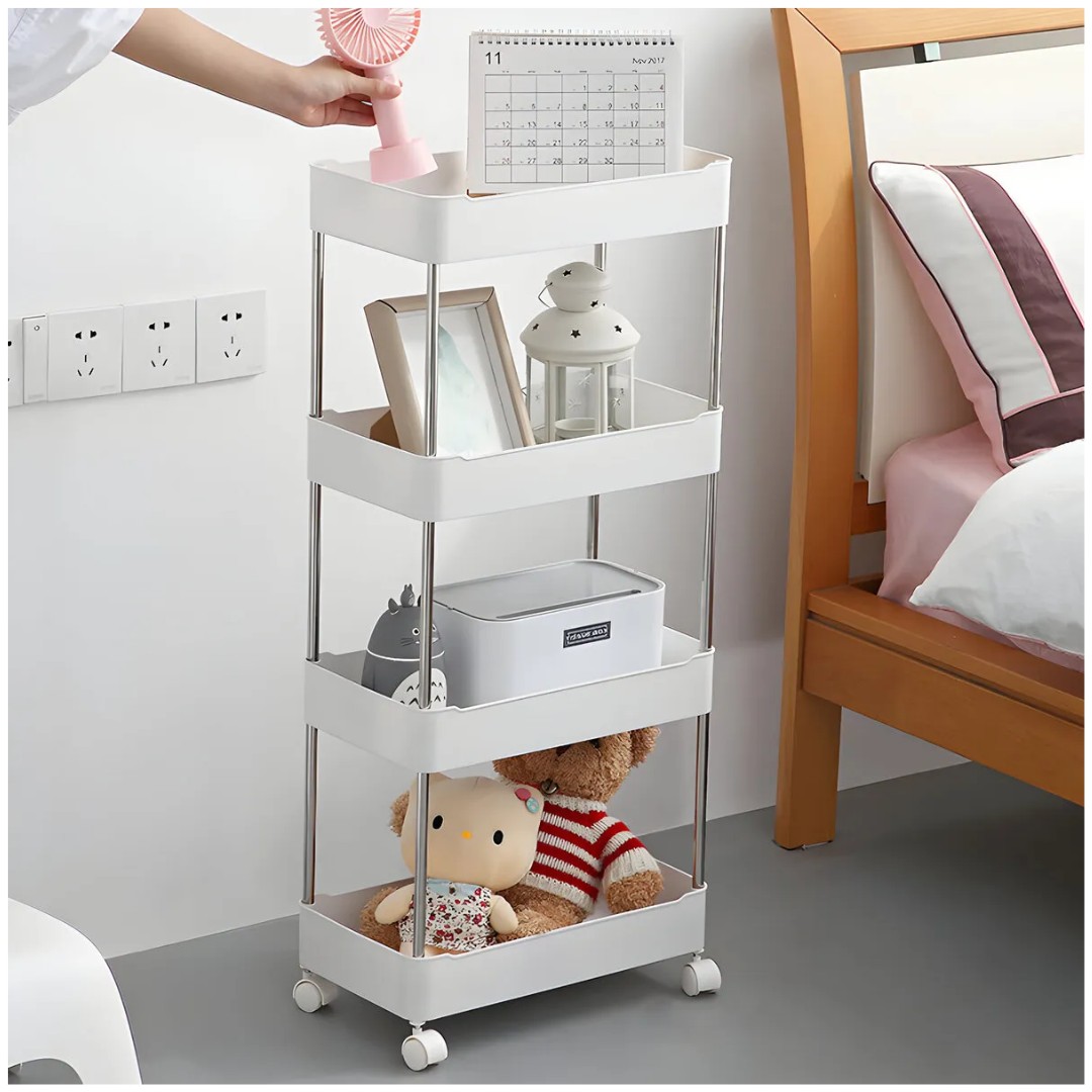 ESTANTE CARRITO PARA ALMACENAMIENTO 4 NIVELES MULTIUSOS - 3