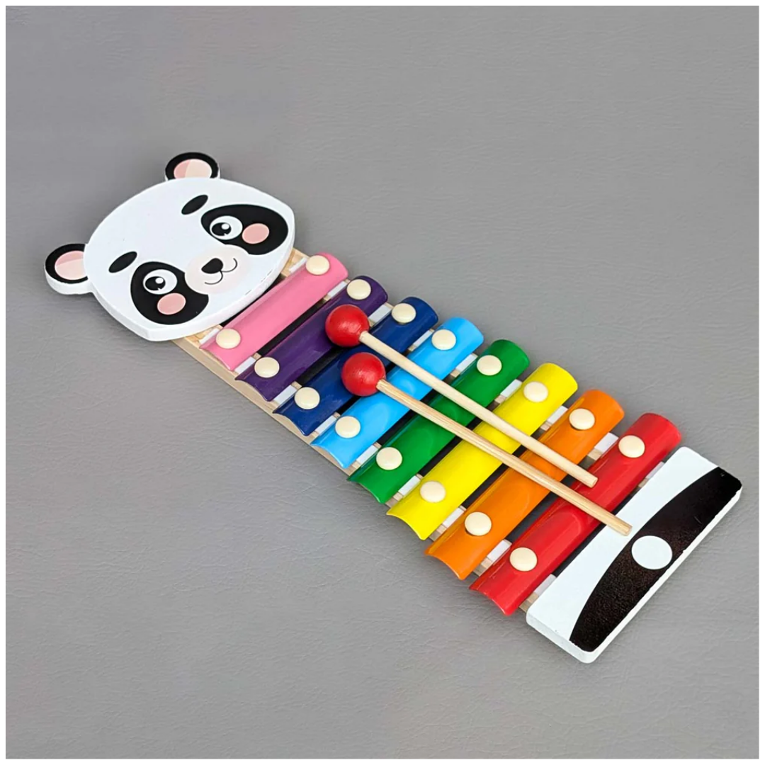 XILÓFONO DIDÁCTICO DE MADERA 8 NOTAS ANIMALITOS ALEATORIO - 4