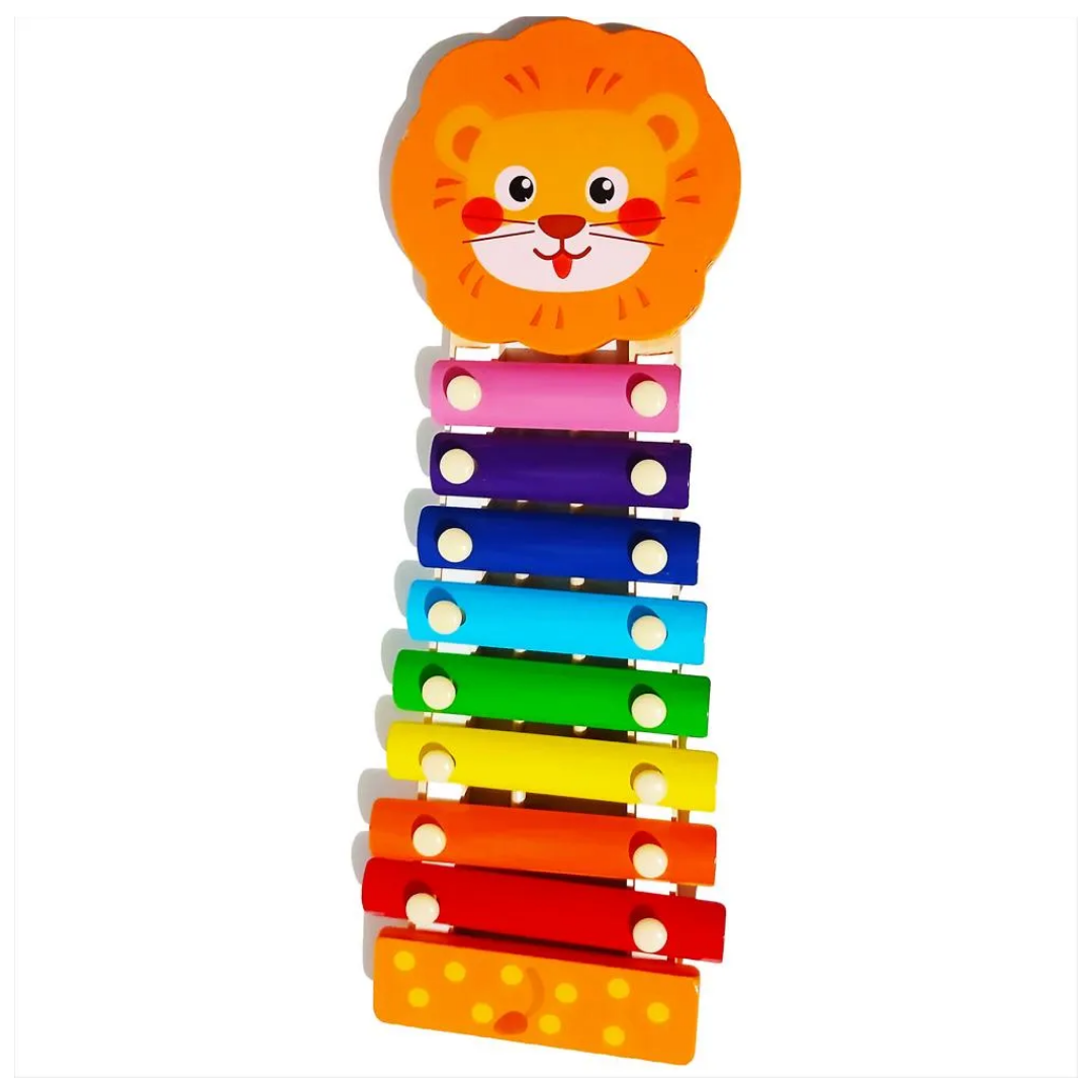 XILÓFONO DIDÁCTICO DE MADERA 8 NOTAS ANIMALITOS ALEATORIO - 7