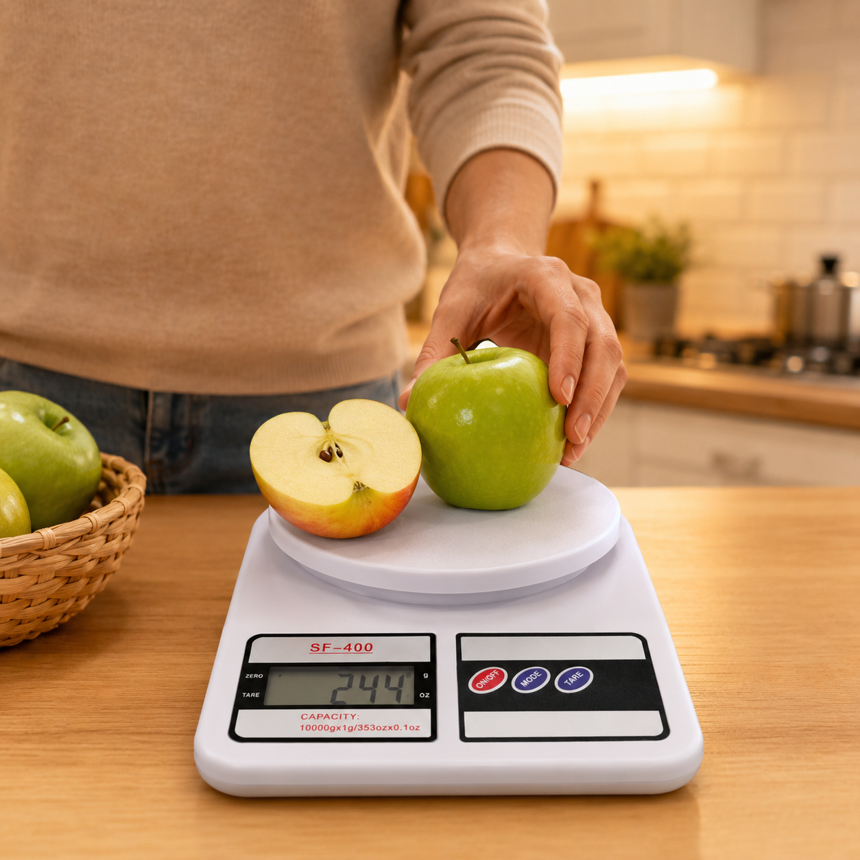 BALANZA DIGITAL DE COCINA DE ALTA PRECISIÓN CON FUNCIÓN TARE Y PANTALLA LCD - 4