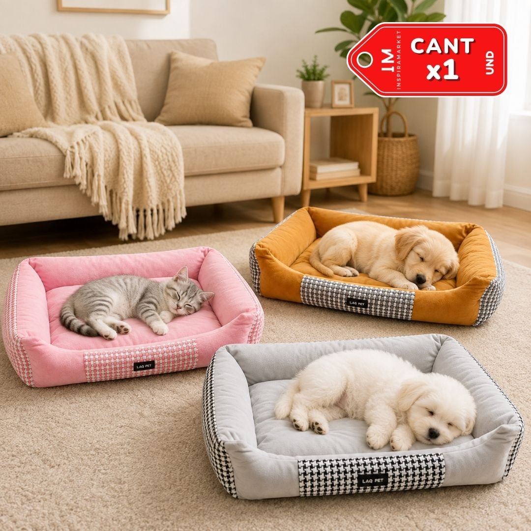 CAMA ACOLCHADA PARA MASCOTAS PERROS Y GATOS - 3
