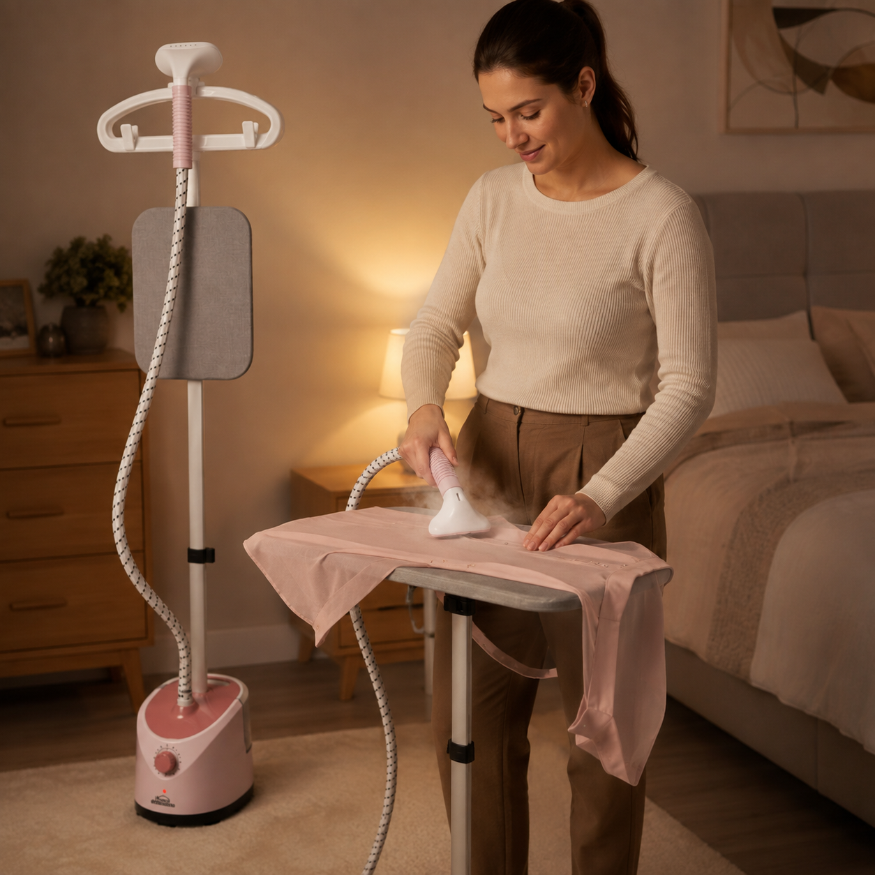 PLANCHA A VAPOR VERTICAL 2 EN 1 2000 W CON PERCHERO - 5