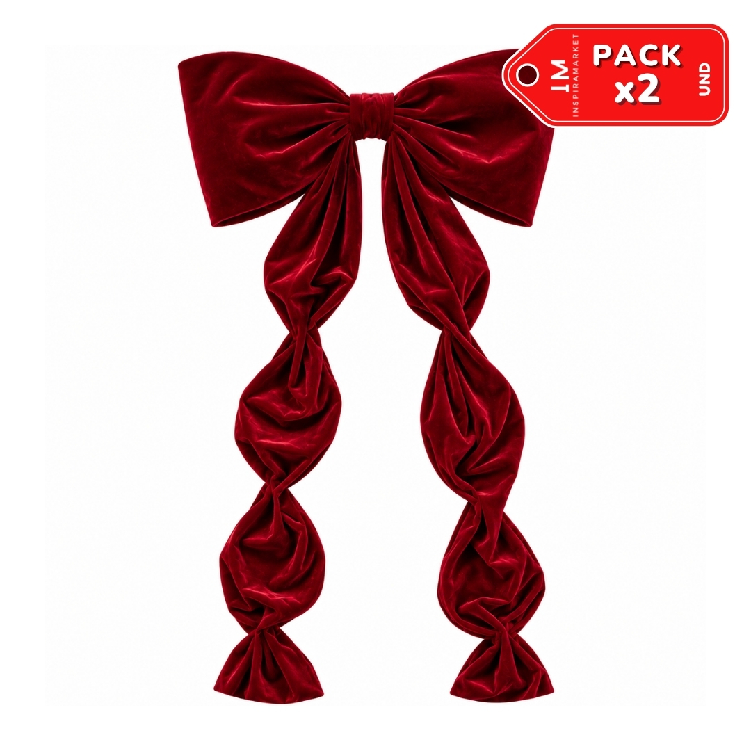 PACK X2 LAZOS NAVIDEÑOS DECORATIVOS 2 M X 50 CM - 3