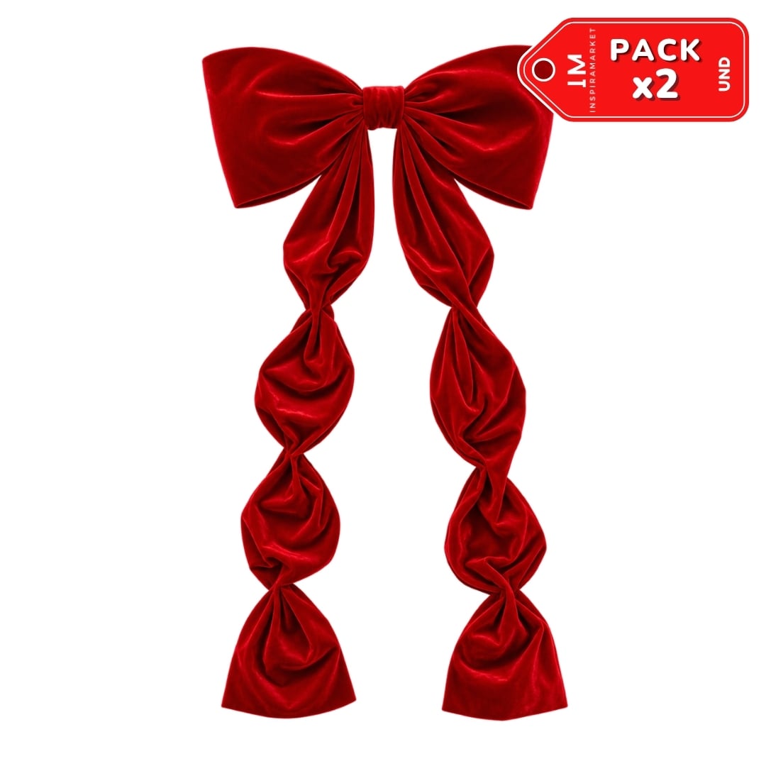 PACK X2 LAZOS NAVIDEÑOS DECORATIVOS 2 M X 50 CM - 4