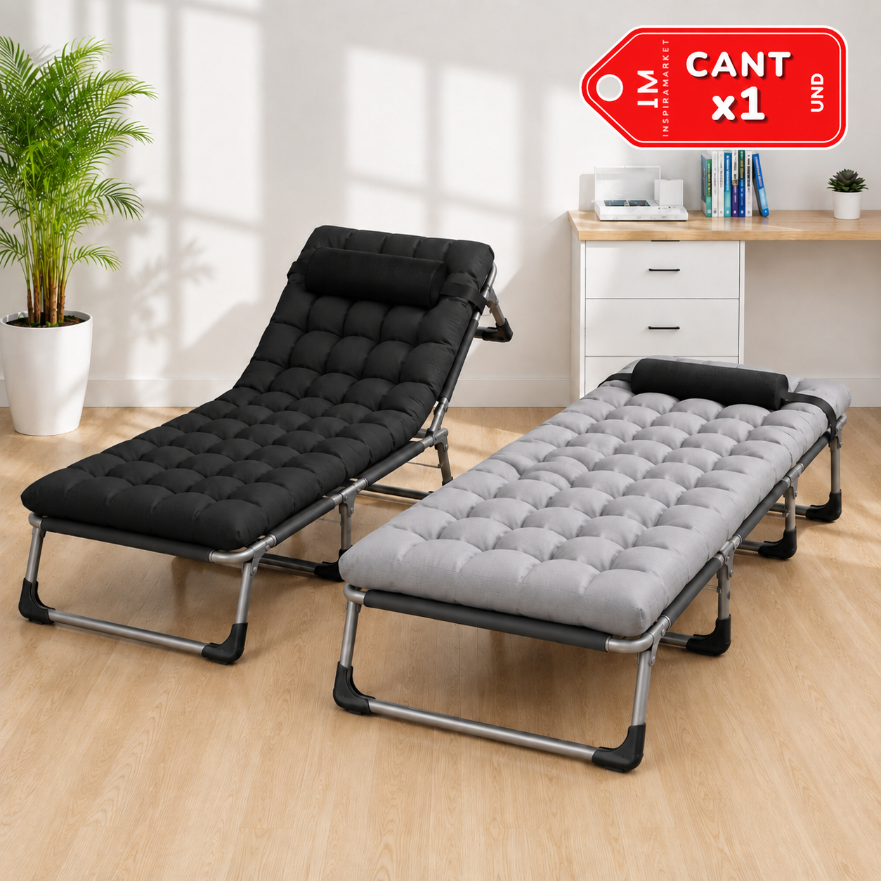 SILLA RECLINABLE PLEGABLE 4 POSICIONES - 1