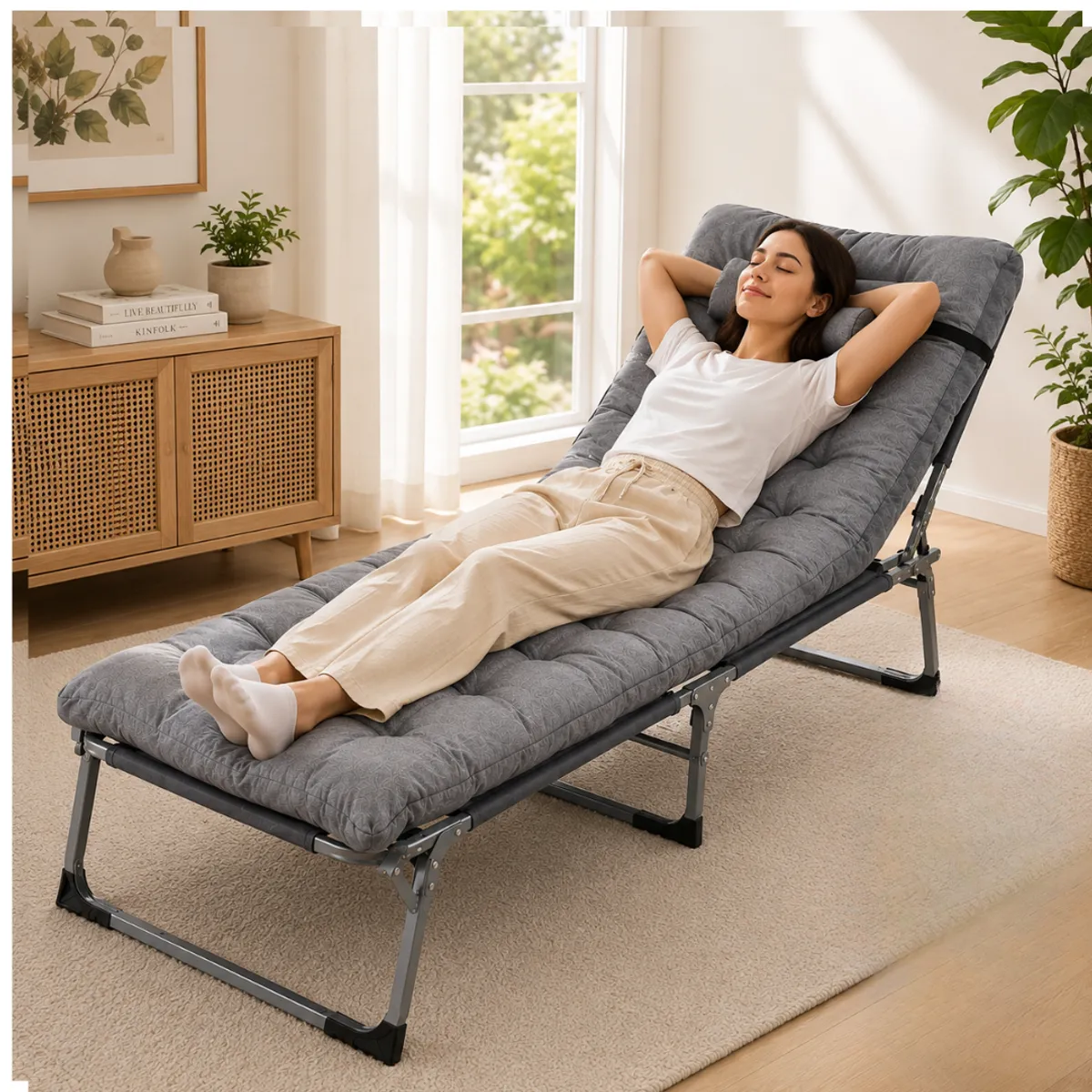 SILLA RECLINABLE PLEGABLE 4 POSICIONES - 5