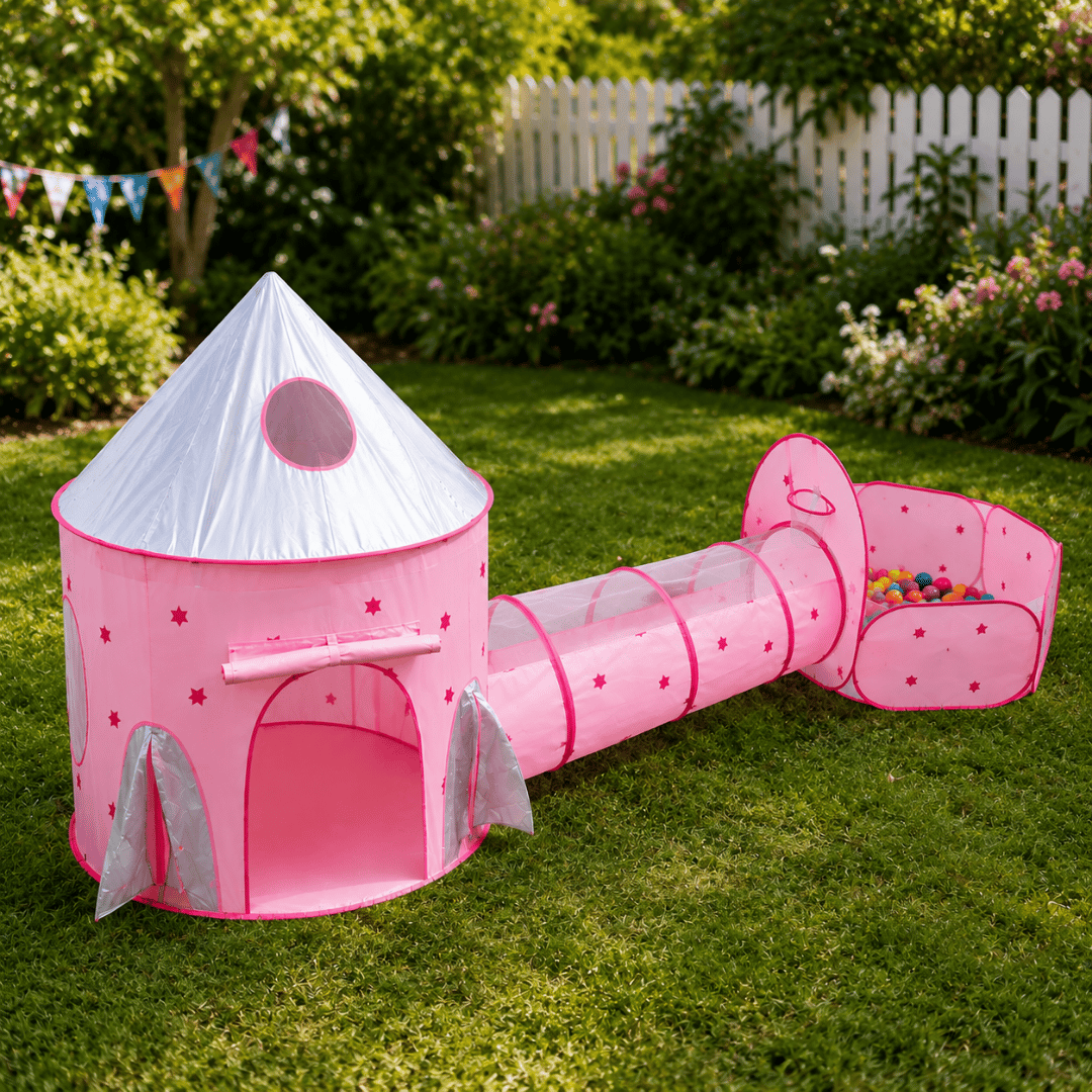 CARPA INFANTIL 3 EN 1 CON TÚNEL DE JUEGO PLEGABLE - 3