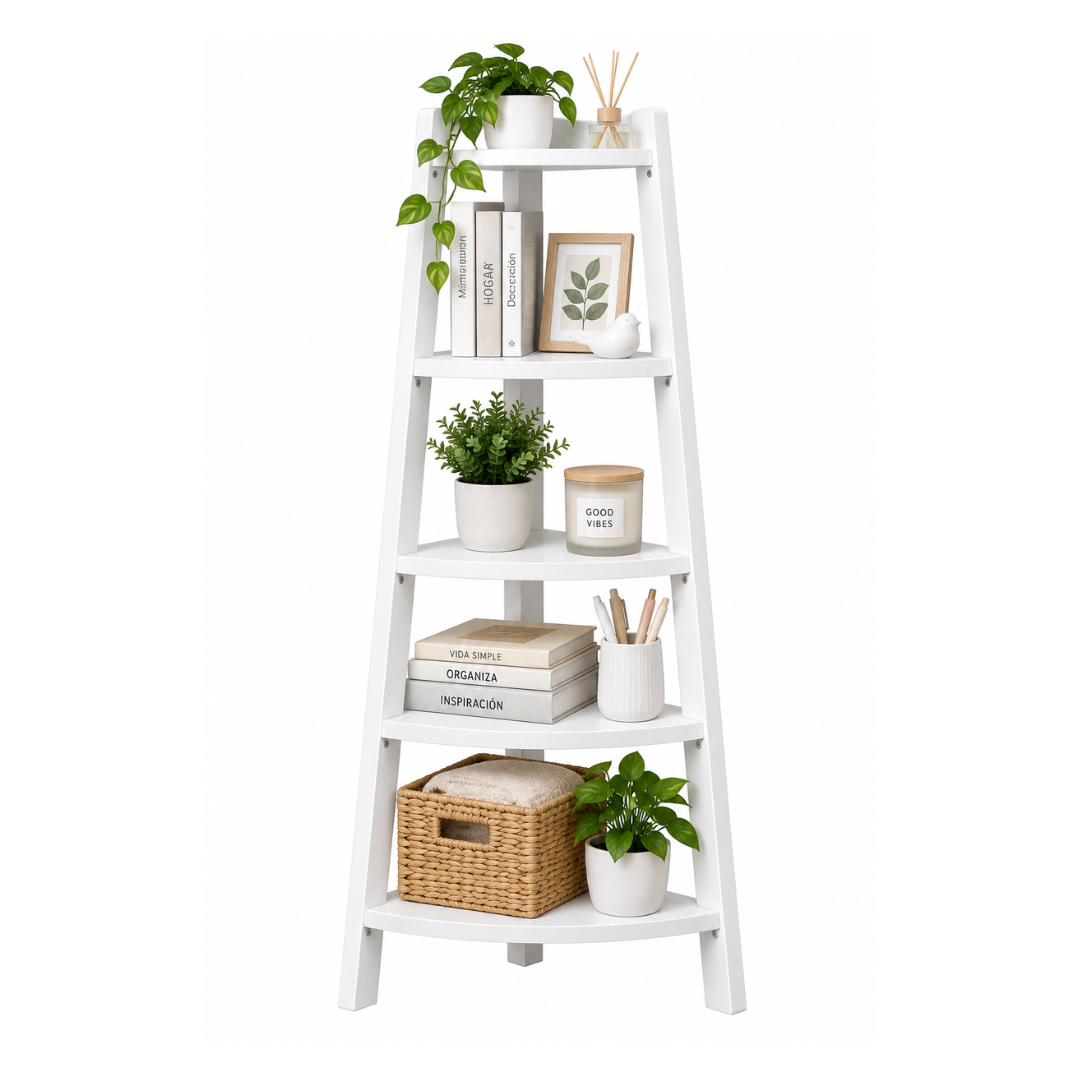 ORGANIZADOR ESTANTERÍA TIPO ESCALERA 5 NIVELES 106 X 30 CM - 1