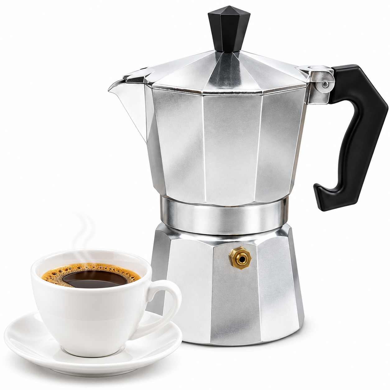 CAFETERA ITALIANA DE ALUMINIO 3 TAZAS 150 ML - 1