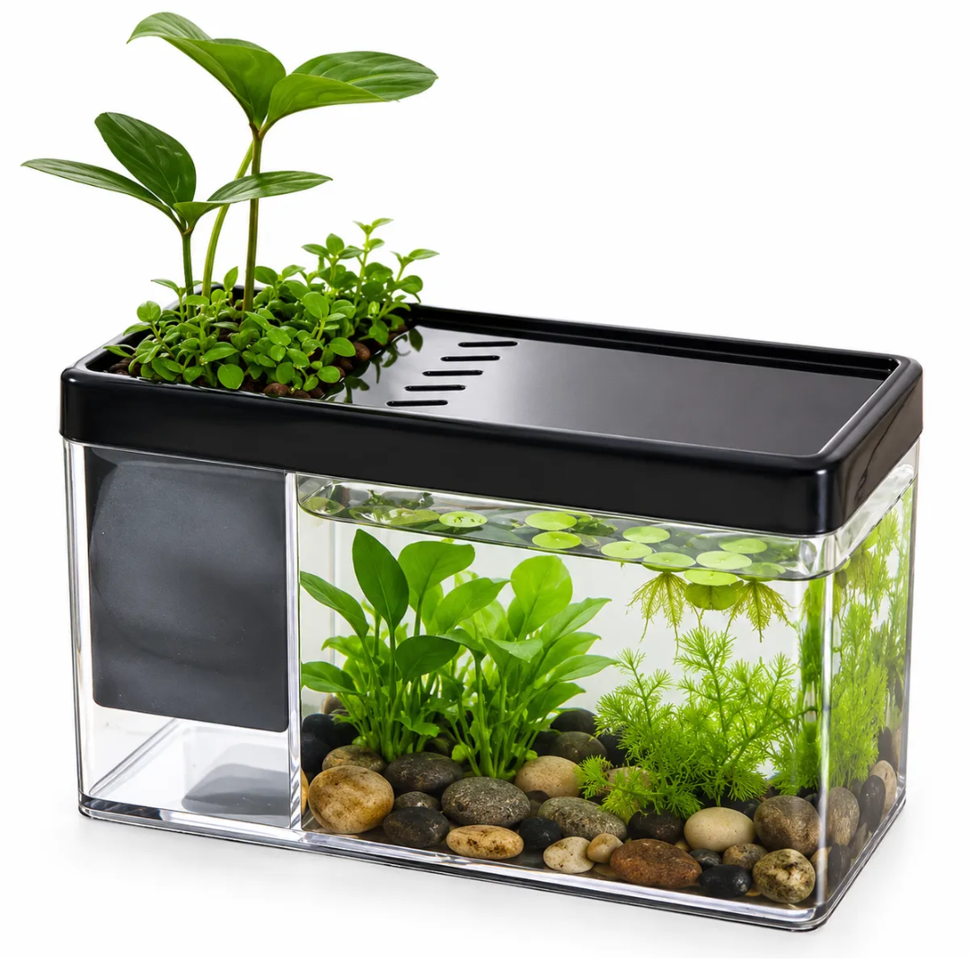 MINI ACUARIO DECORATIVO PARA PLANTAS ACUÁTICAS 17 X 8 X 10,5 CM - 1