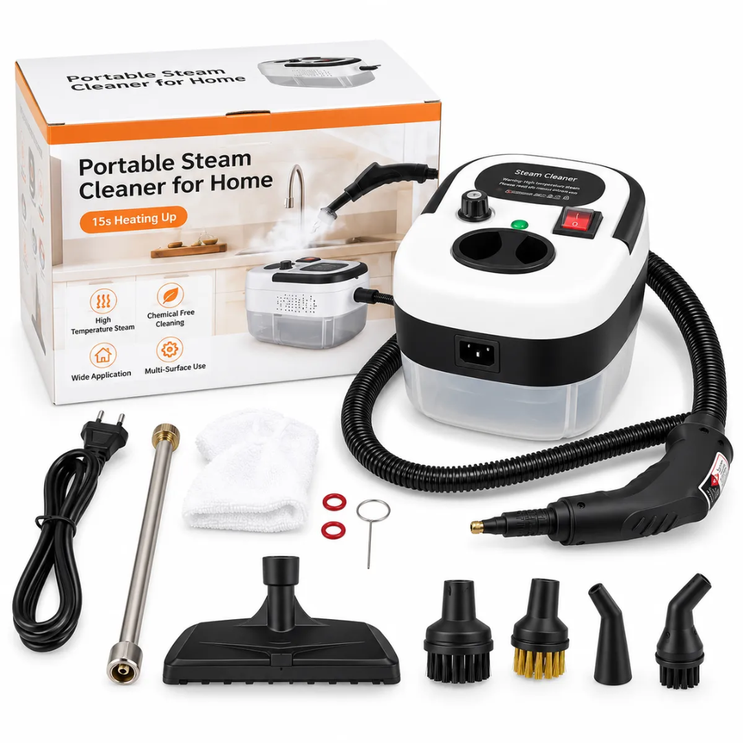 LIMPIADORA A VAPOR PORTÁTIL MULTIFUNCIÓN PARA HOGAR CON ACCESORIOS - 2