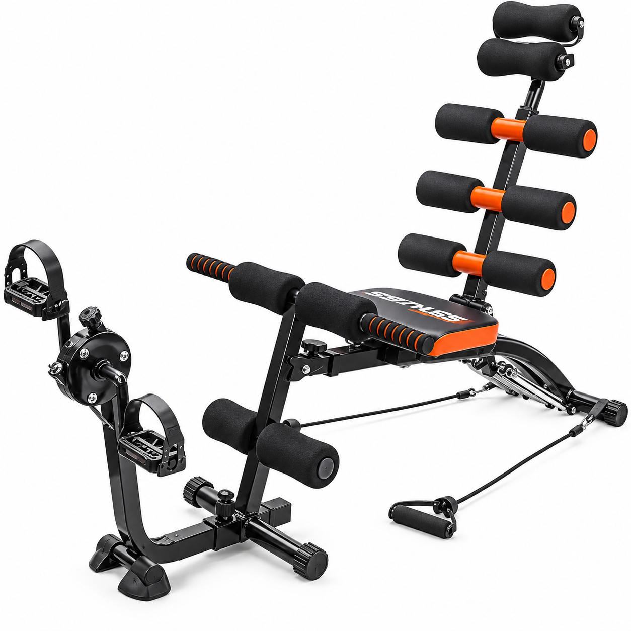 MÁQUINA DE EJERCICIOS MULTIFUNCIONAL CON PEDALES PARA ABDOMINALES, BRAZOS Y PIERNAS - 1