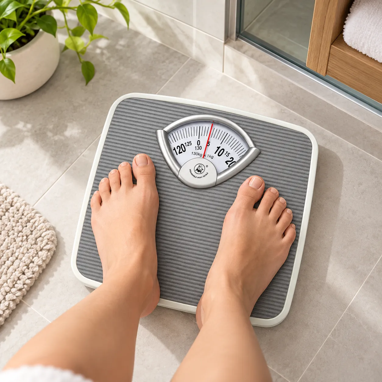 BALANZA DE BAÑO ANALÓGICA PARA MEDICIÓN DE PESO CORPORAL HASTA 130 KG - 3