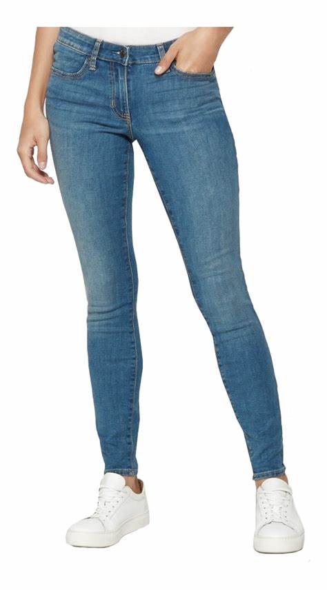 JEANS CASUAL SKINNY MUJER AZUL ACERO PANTALÓN STRECH AZUL - 2