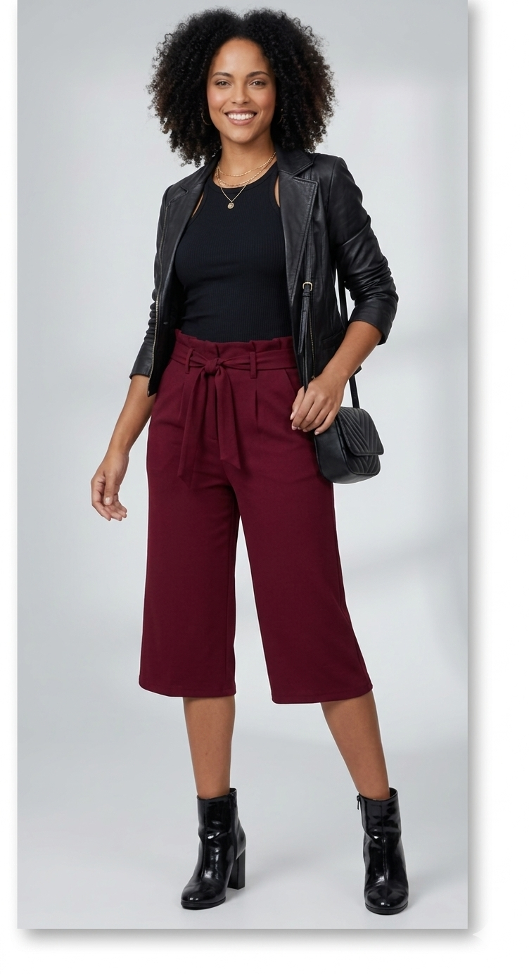 SHORT CAPRI CROPPED MUJER FUCSIA CHAVITO CHAVO CHALIS - 1