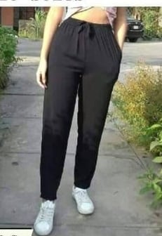 PANTALÓN CASUAL MAXI RECTO MUJER NEGRO CHALIS - 2