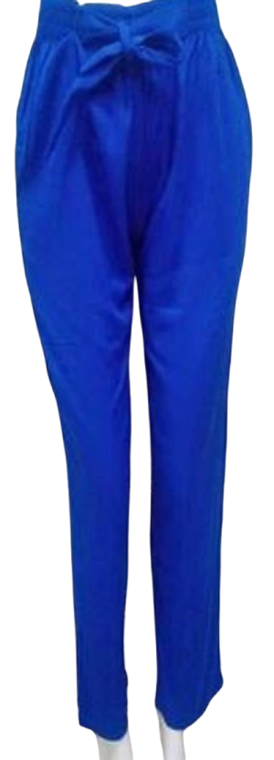 PANTALÓN CASUAL RECTO MUJER AZUL ACERO CHALIS - 2