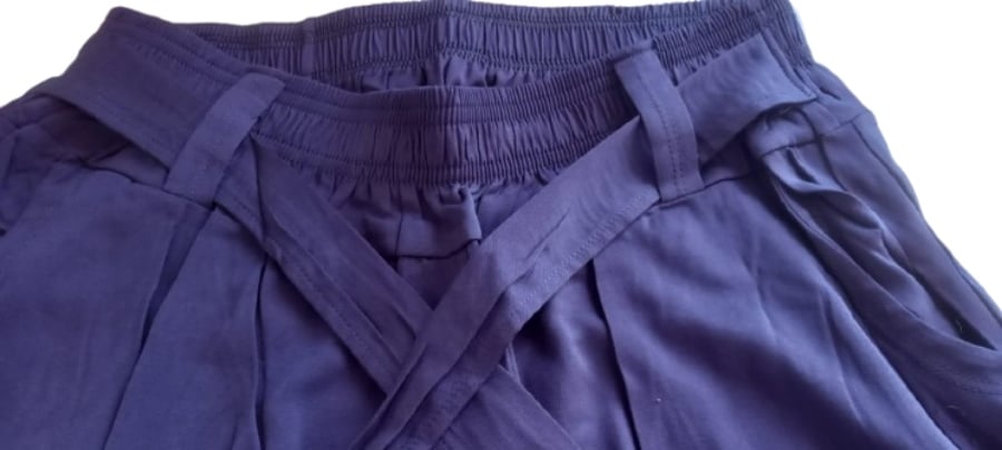 PANTALÓN CASUAL RECTO MUJER AZUL MARINO CHALIS - 3