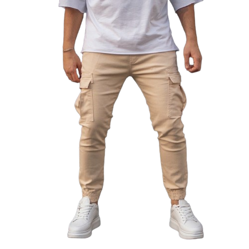 PANTALÓN JOGGER NIÑO BEIGE - 2