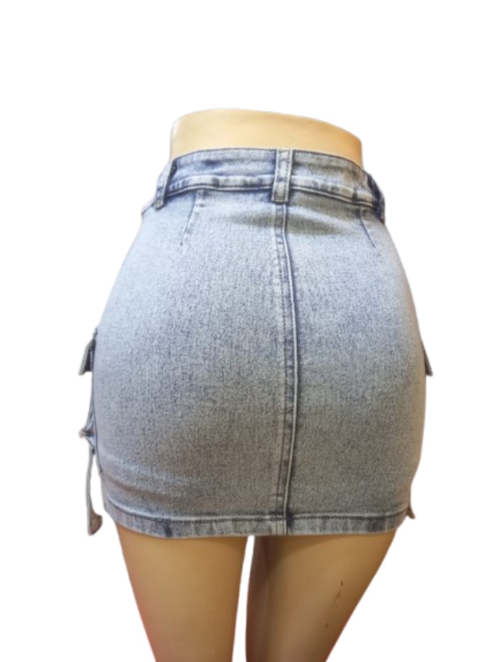 FALDA SHORT MUJER AGUA CARGO - 3