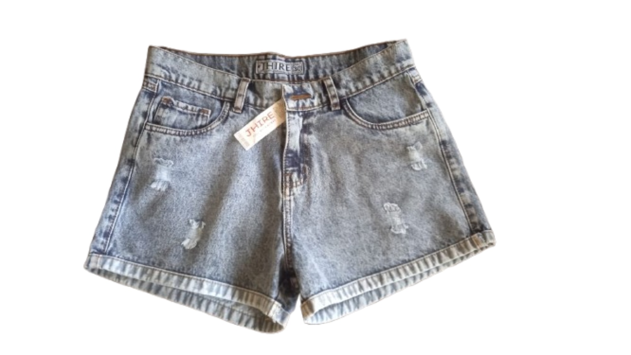 SHORT MUJER RASGADO MON JEAN - 2