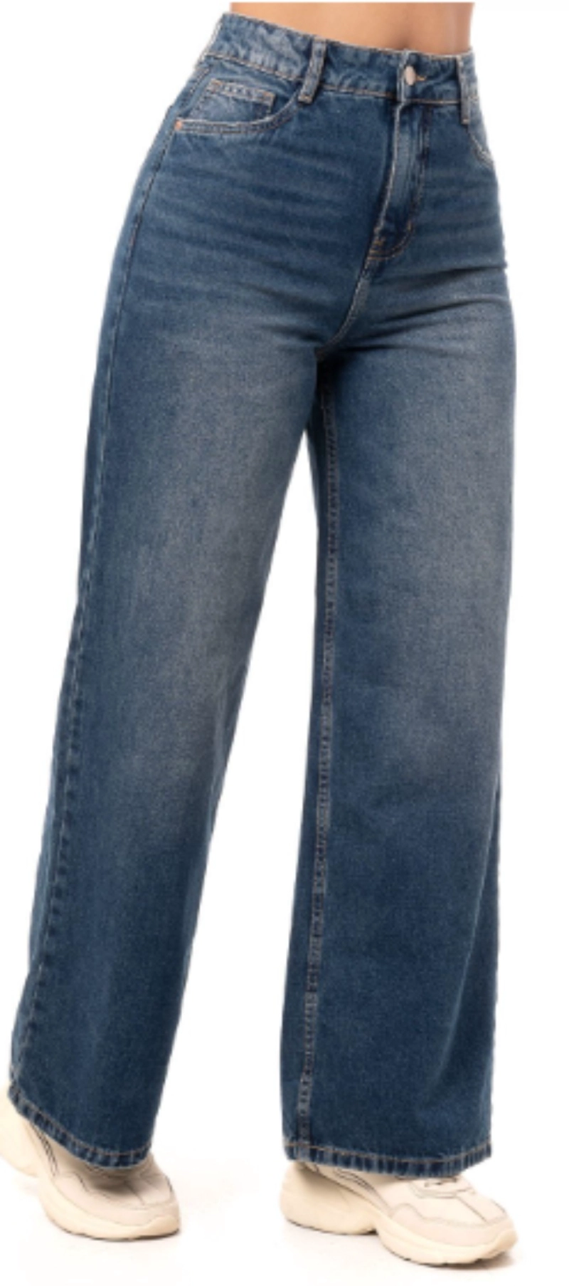 PANTALON JEAN WIDE LEG PARA MUJER - 1