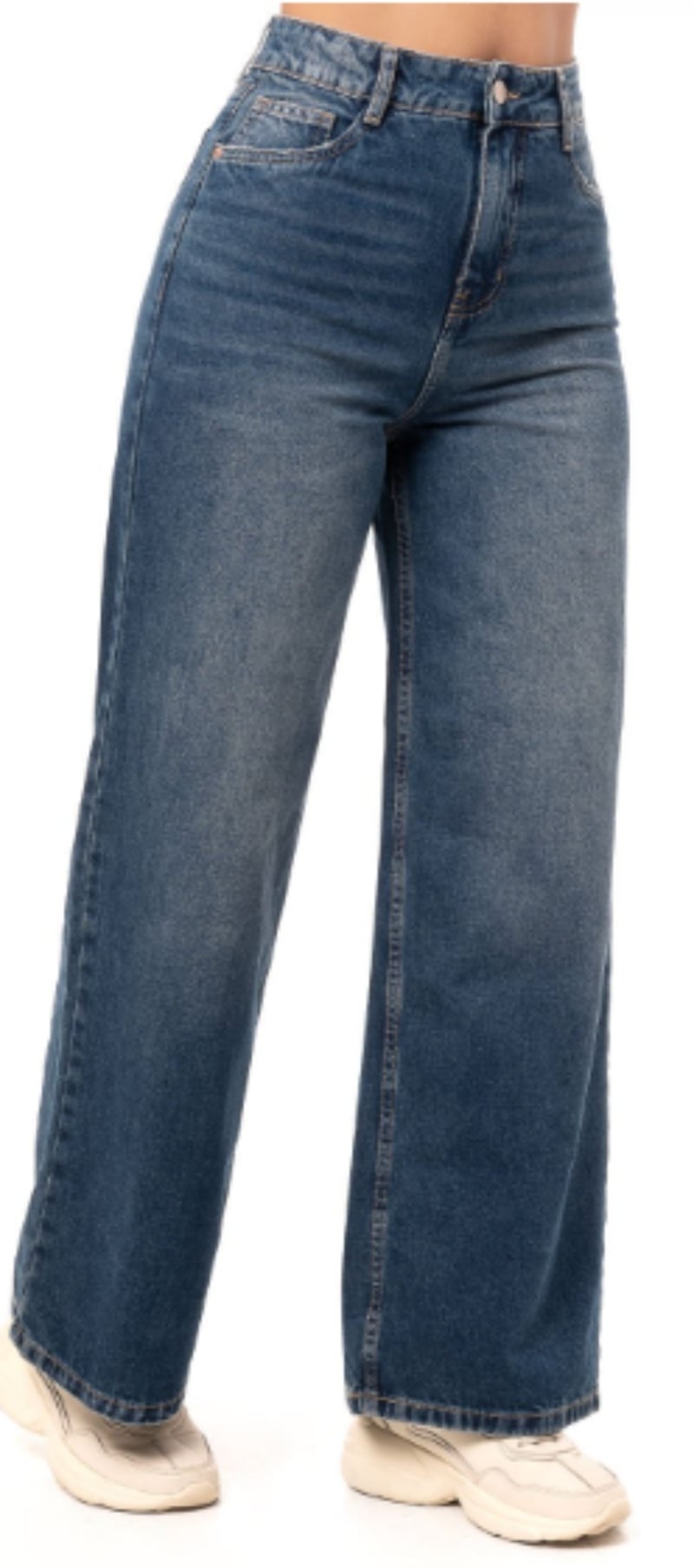 PANTALON JEAN WIDE LEG PARA MUJER - 1