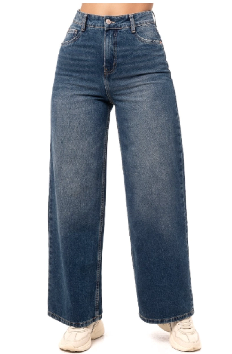 PANTALON JEAN WIDE LEG PARA MUJER - 2