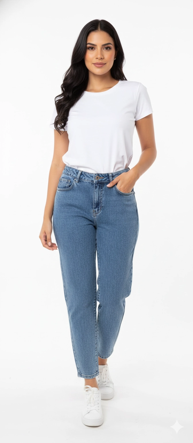 PANTALON MOM JEAN NEVADO - 2