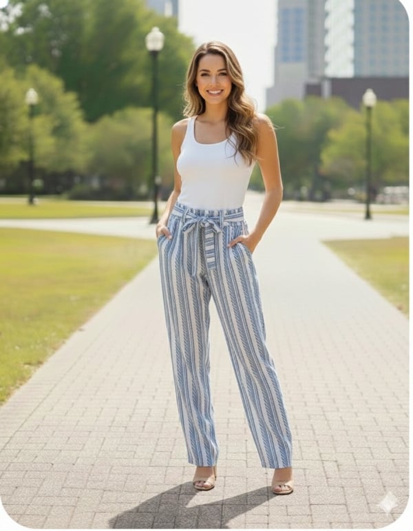 PANTALON PALAZZO LINO - 3