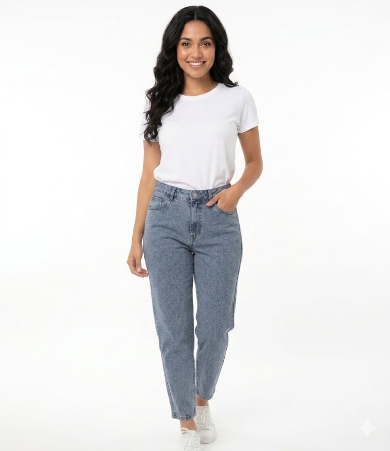 PANTALON JEAN MOM - 1