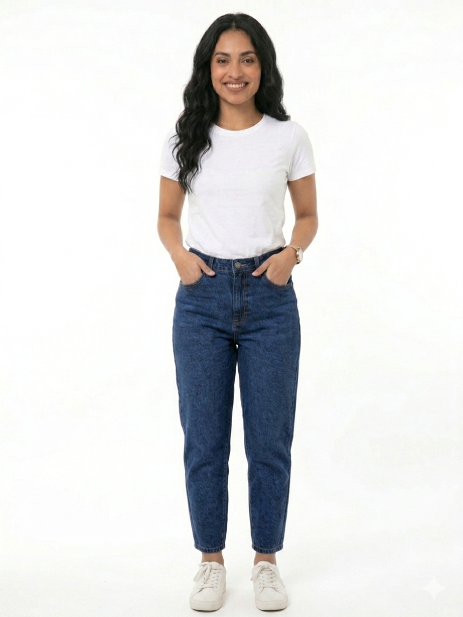 PANTALON MOM JEAN NEVADO - 2