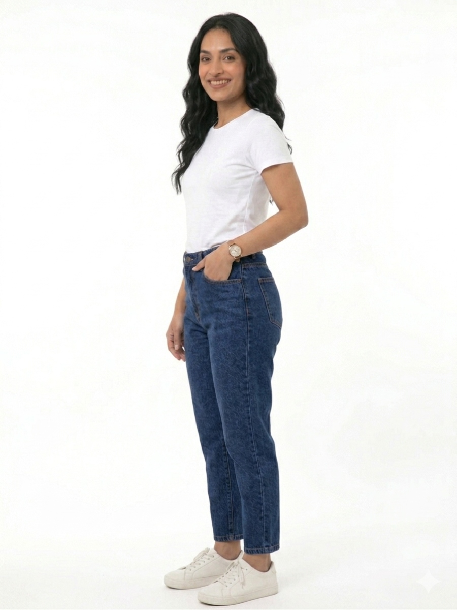 PANTALON MOM JEAN MADERA - 3