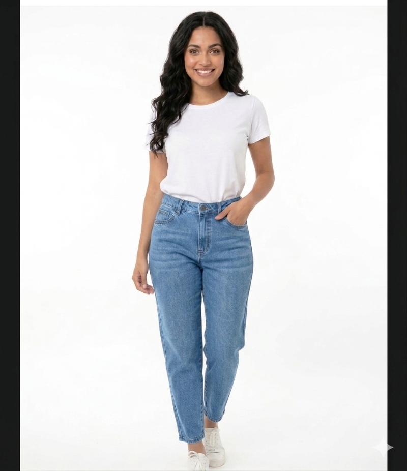 PANTALON MOM JEAN CELESTE - 2
