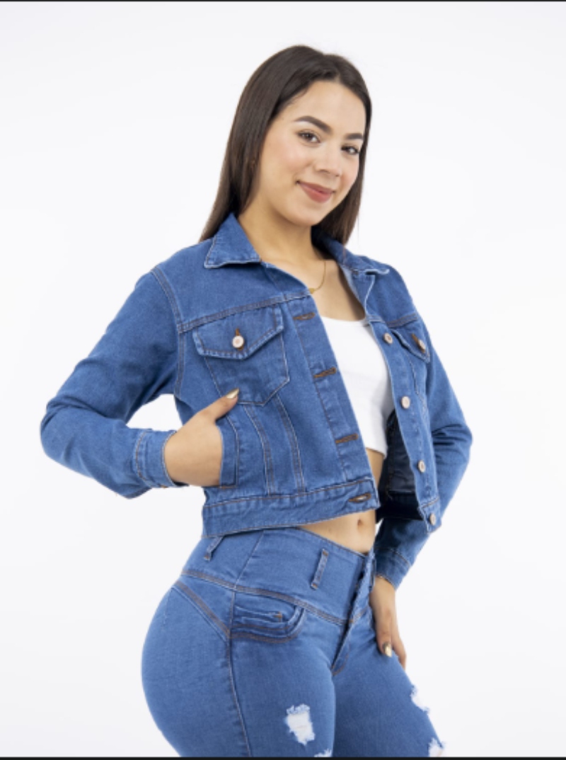 CASACA JEAN CLASICA FIT - 1