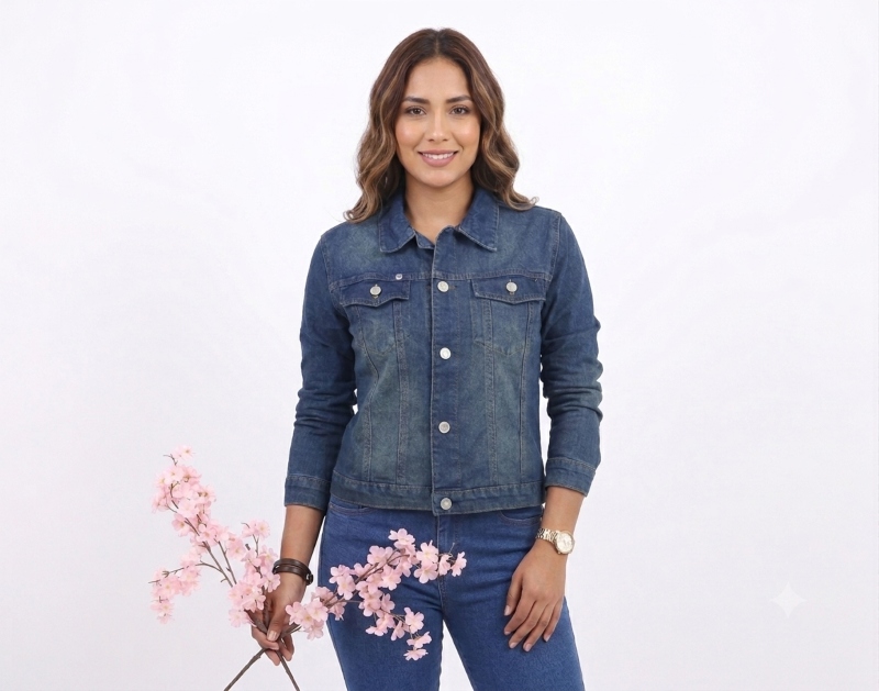 CASACA JEAN CLASICO FIT - 1