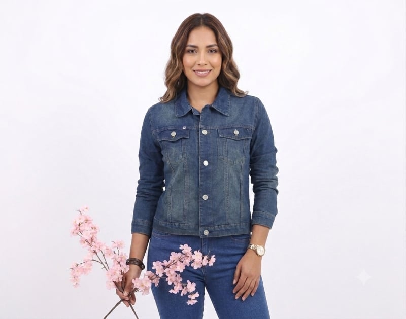 CASACA JEAN CLASICO FIT - 1