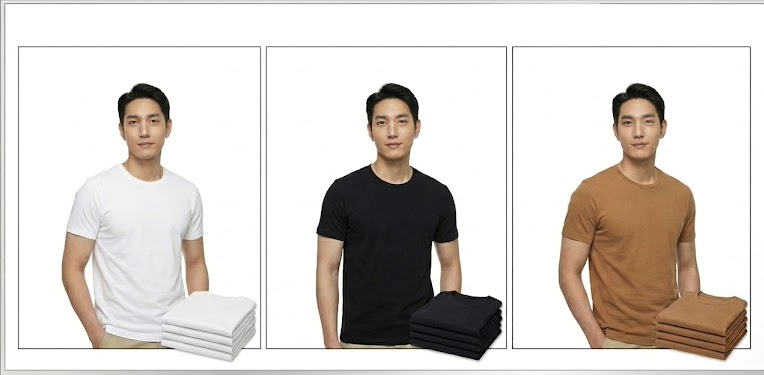 PACK X 3 POLO PARA HOMBRE SLIM FIT CUELLO REDONDO - 1