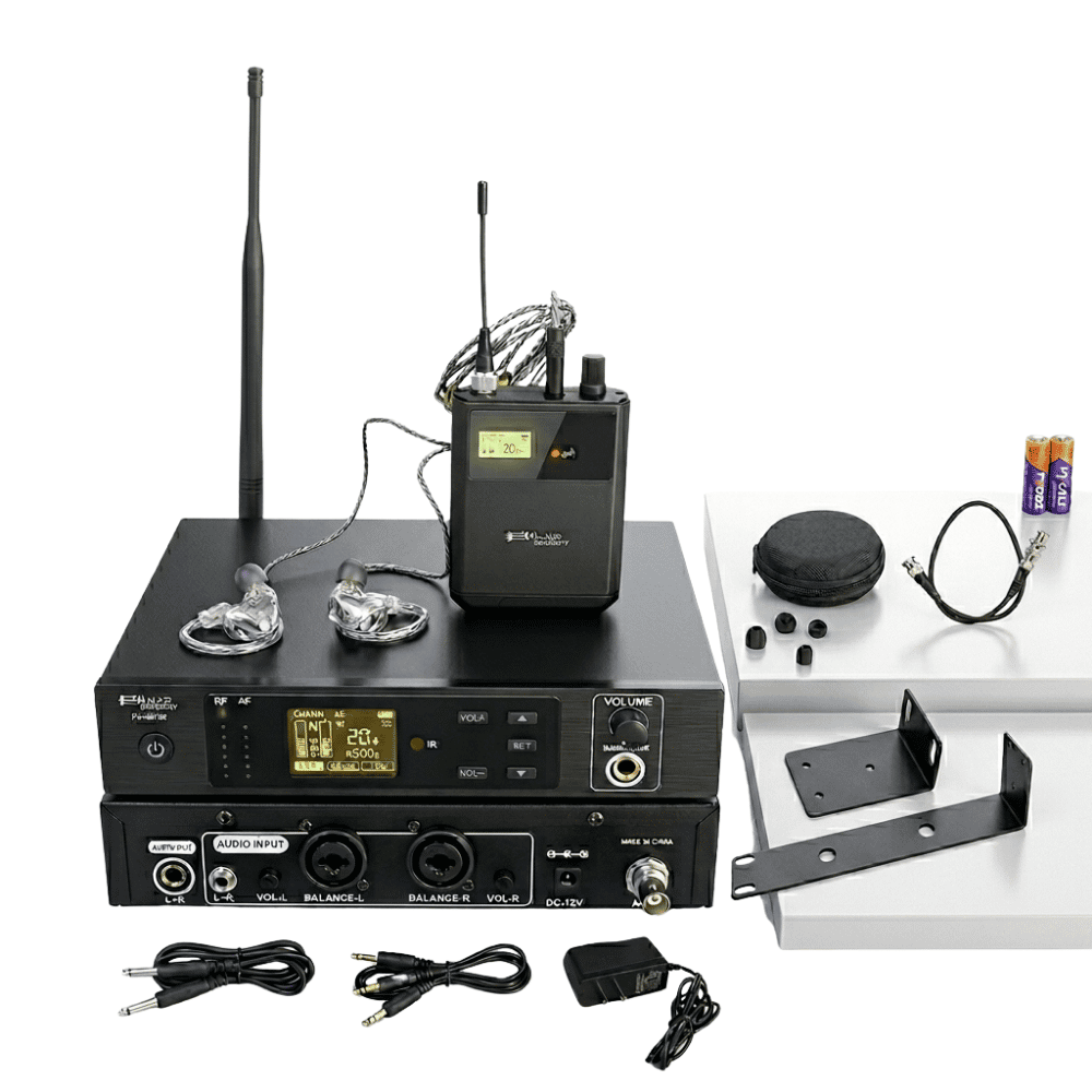 SISTEMA DE MONITOREO IN-EAR INALAMBRICO FEUR FU-IE700 AUDIO PROFESIONAL - 1