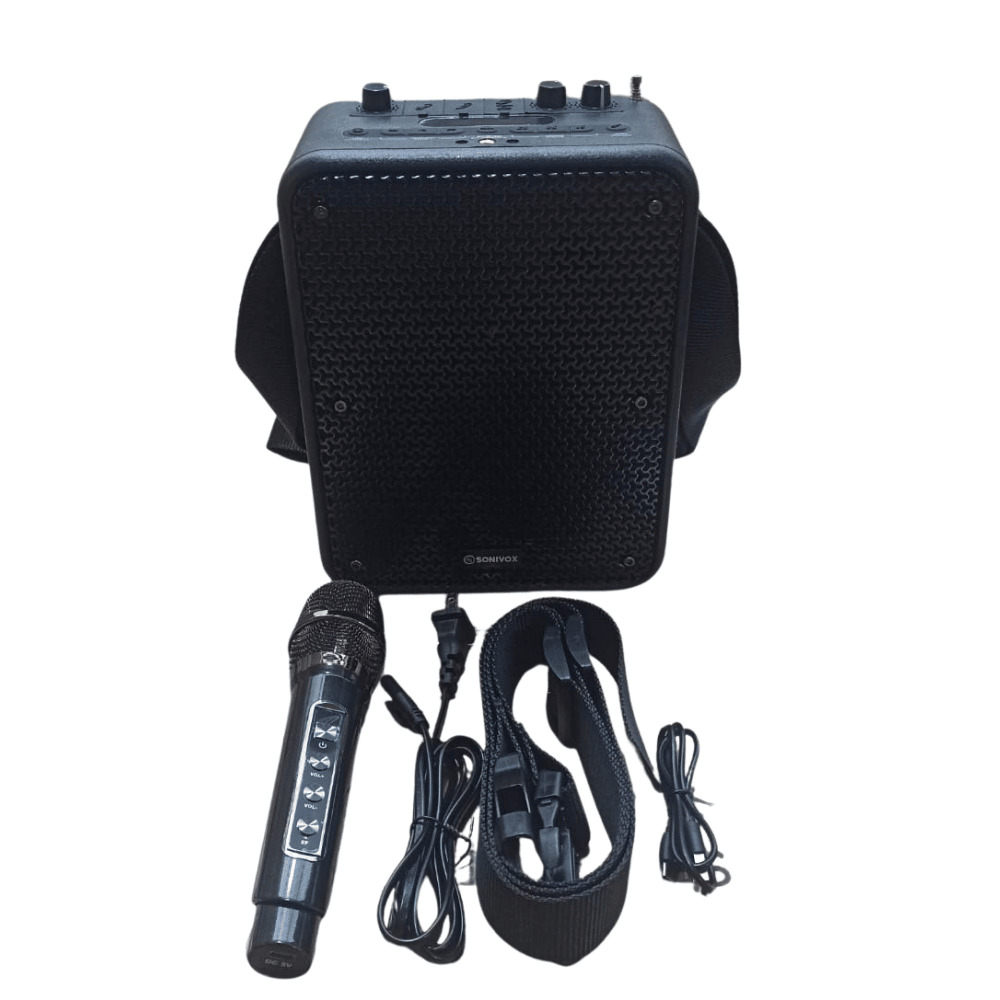 PARLANTE PORTATIL SONIVOX VS-SS801 BLUETOOTH 30W + MICROFONO INALAMBRICO - 4
