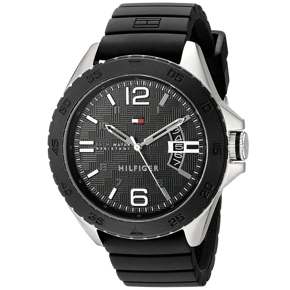 RELOJ TOMMY HILFIGER HOMBRE ANÁLOGO 1791203 CODY CORREA NEGRO ACERO INOXIDABLE SILICONA - 2
